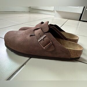 Brown Birkenstock Boston Clog Size 39